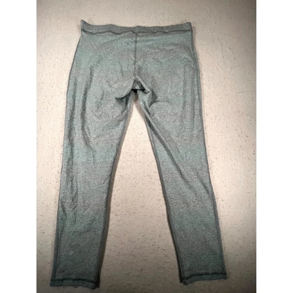 Under Armour ColdGear Leggings Women XL Heather Gray Fitted Fit Mid Rise Running